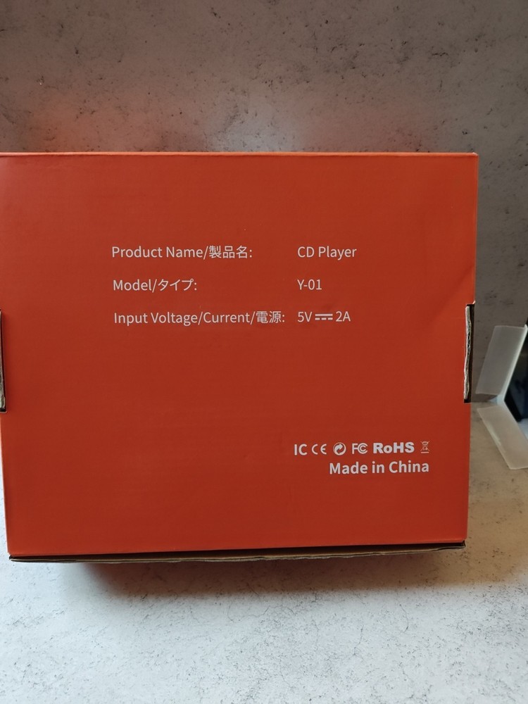 Y-01 CD Player Portable CD Player with Bluetooth 5 Pink