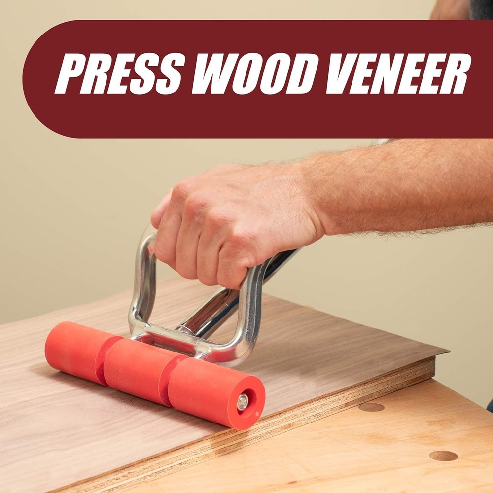 Ergonomic Extendable Floor Roller for Linoleum & Veneer - Lightweight and Sturdy