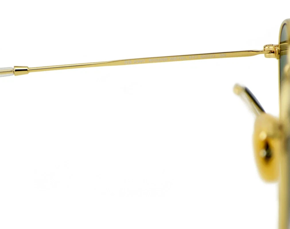 Ray-Ban Sunglasses RB3447 Round Metal Gold Frame Green Classic Lens 50mm Unisex