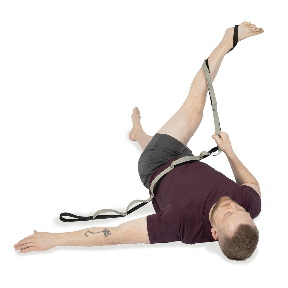 OPTP Stretch Out Strap Pro with Stretching Exercise Book, 11 Loop Stretching ...