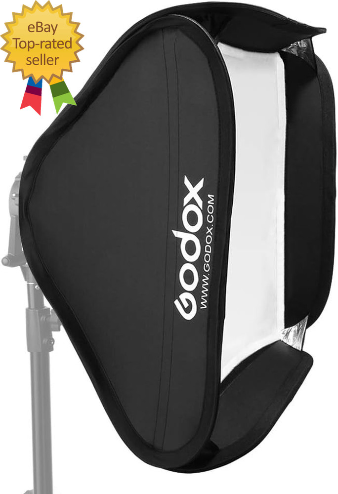 24"X24" 60Cmx60Cm Portable Collapsible Softbox Kit