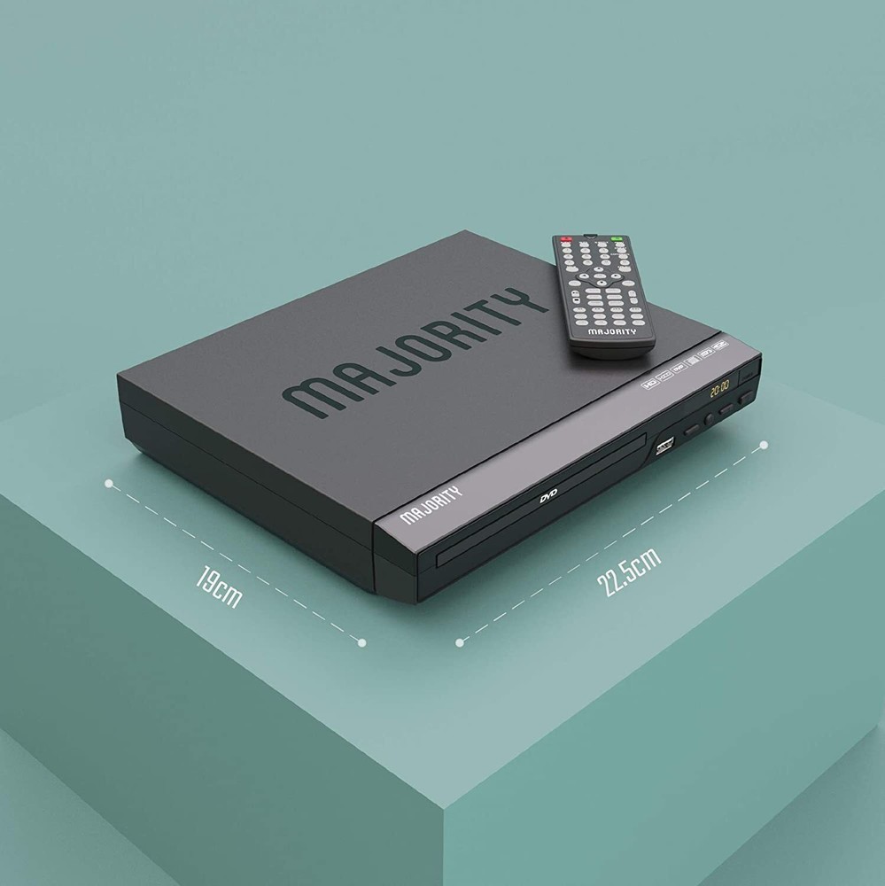 Majority DVD Player for TV HDMI Input and Cable Slim Design with Remote Control