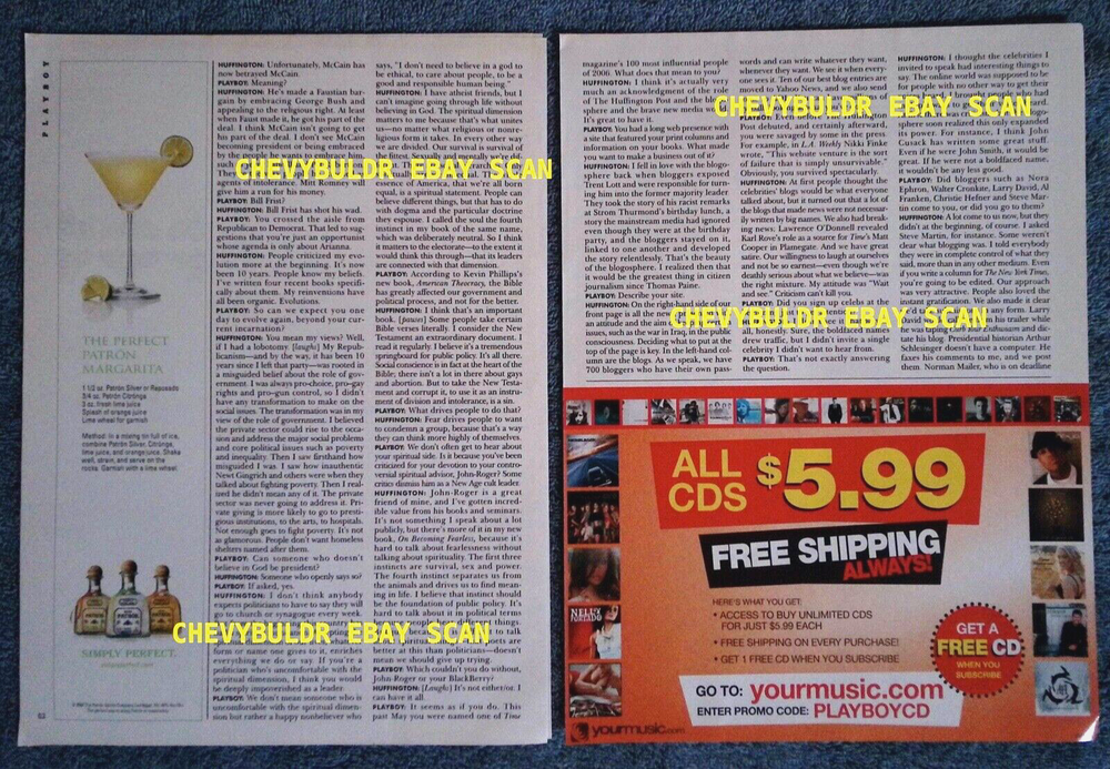 2006 Interview Article with Author and Columnist Arianna Huffington