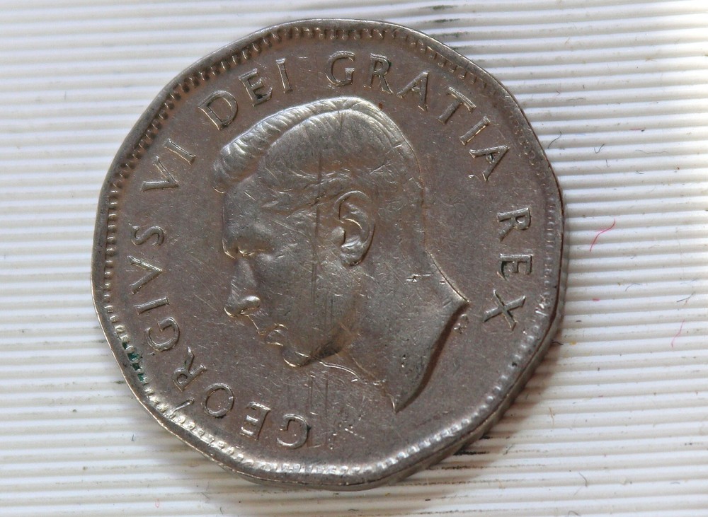 1950 Canada 5 Cents George VI