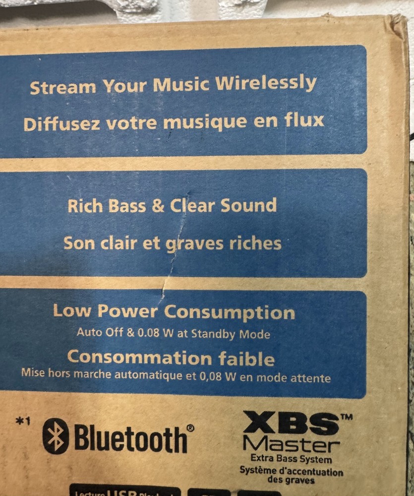 Panasonic Mini-component CD Stereo system SC-PM250-S Silver USB Memory Bluetooth