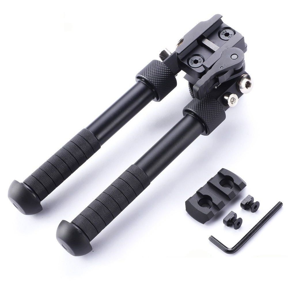 4.75- 9" Foldable Adjustable Bipod Combination for M-lok Keymod Picatinny System