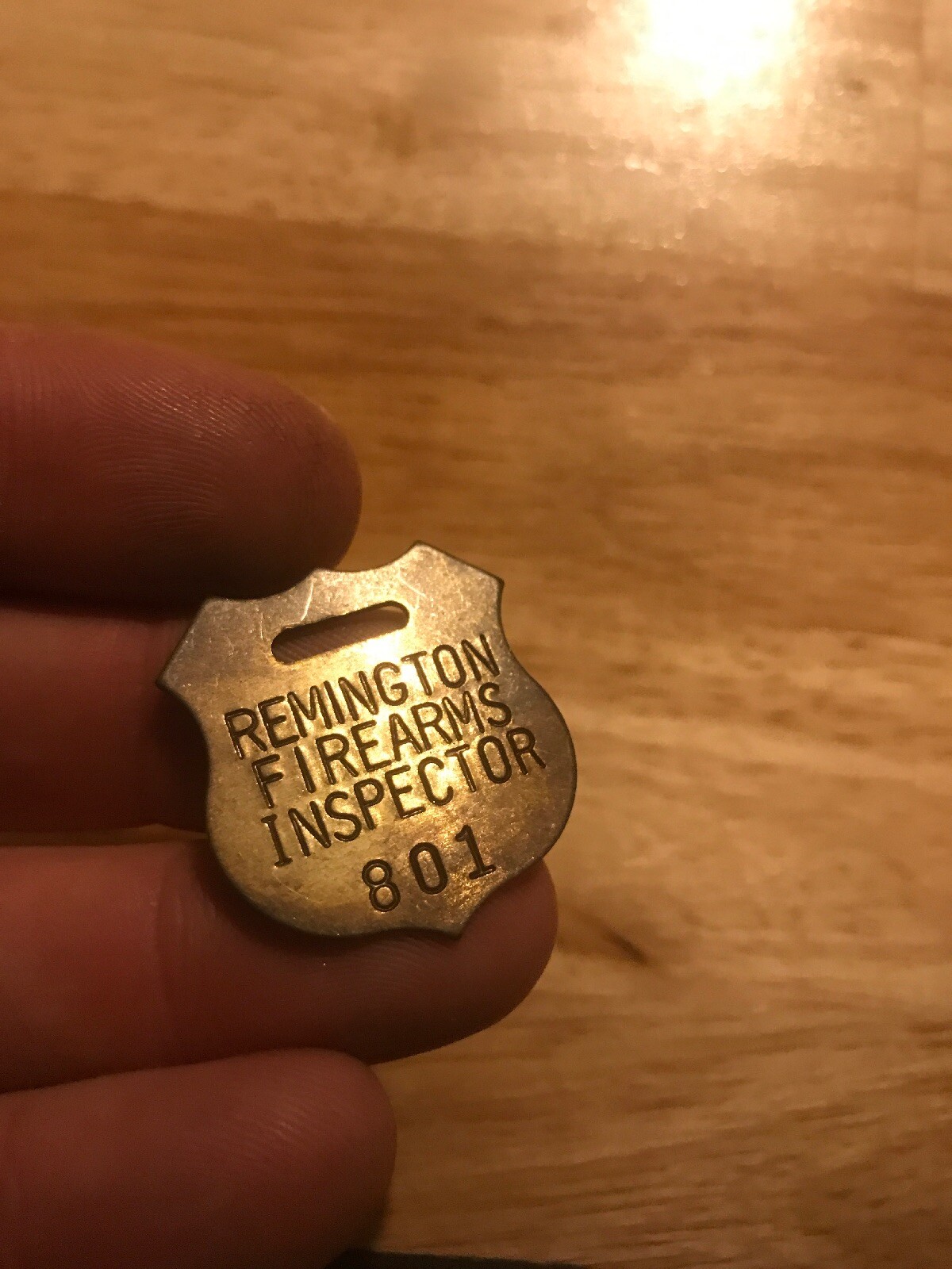 Remington Winchester Firearm Gunsmith Inspector Tag Set Collector METAL BLEMISH