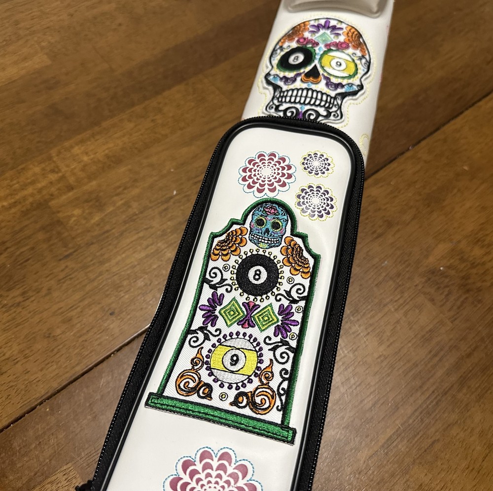 Action Calavera CALC22D 2x2 Stitch Hard Pool Cue Case