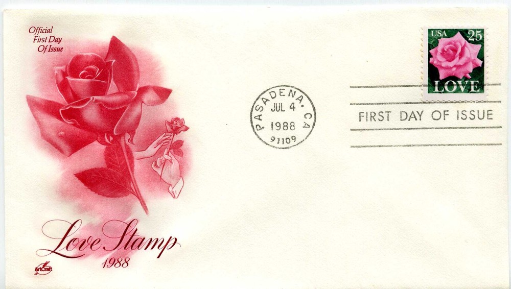 2378 Love 1988 ArtCraft , FDC