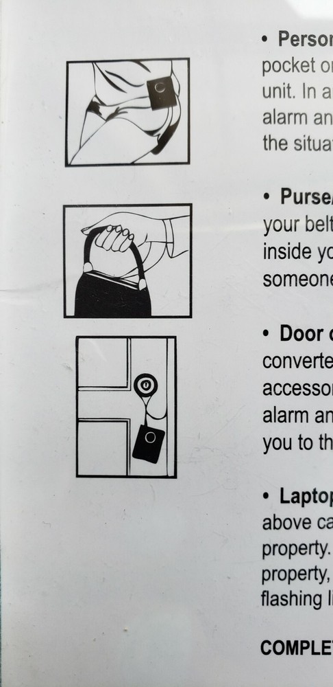 Multi-Purpose Personal Alarm 130dB ~ Self, Door, Window, Purse, Backpack, Light