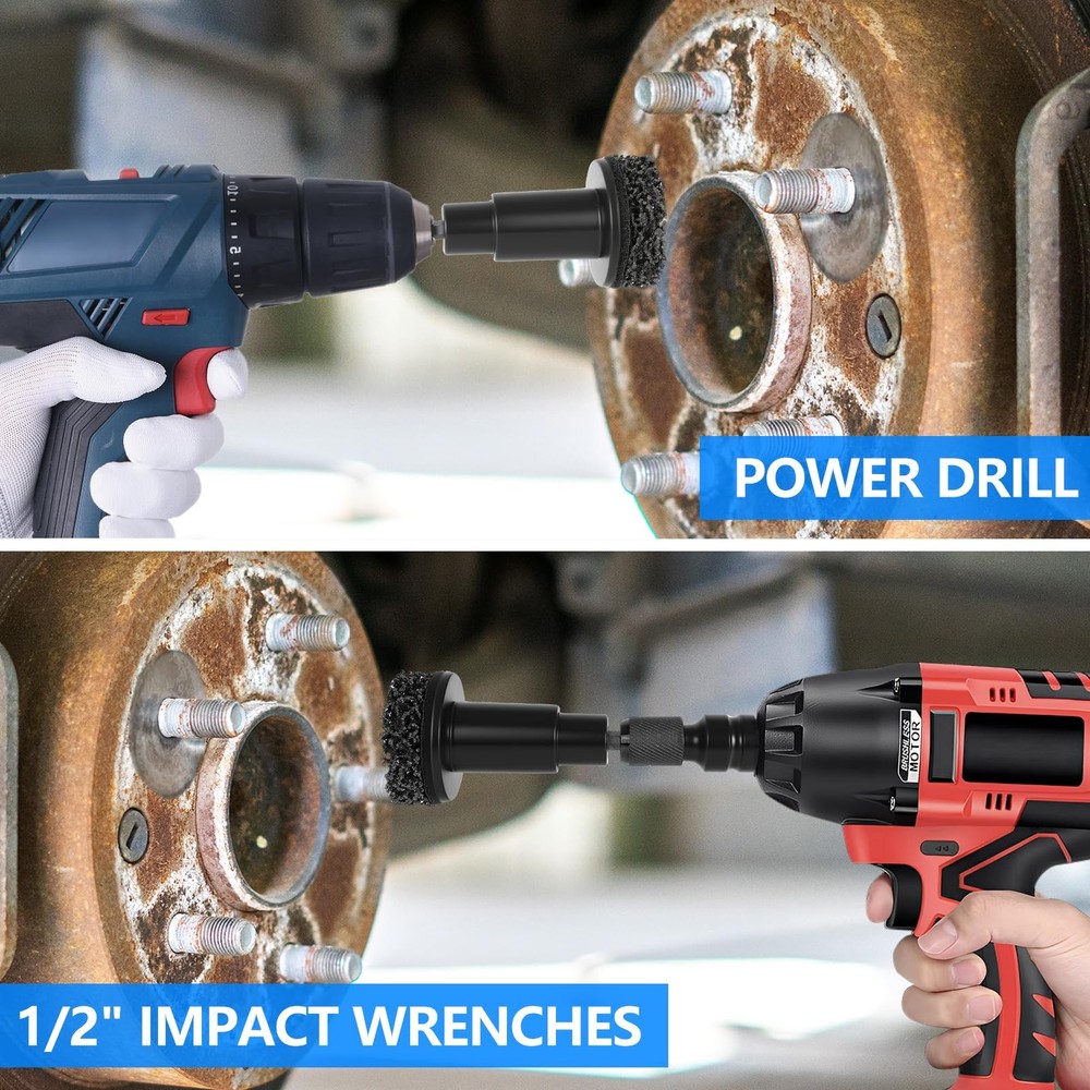 Eascor Wheel Hub Cleaning Tool, Resurfacing Kit, Stud...