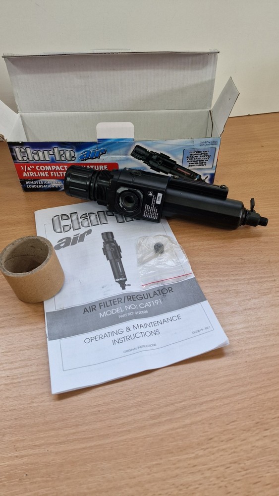 Clarke CAT191 1/4" Air Filter Regulator Compressor FR Unit Sample Unit