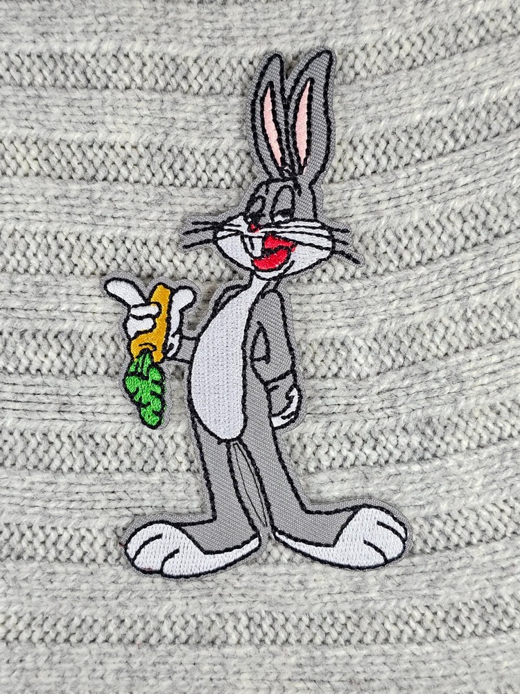 Looney Tunes Bugs Bunny Figure Embroidered Patch
