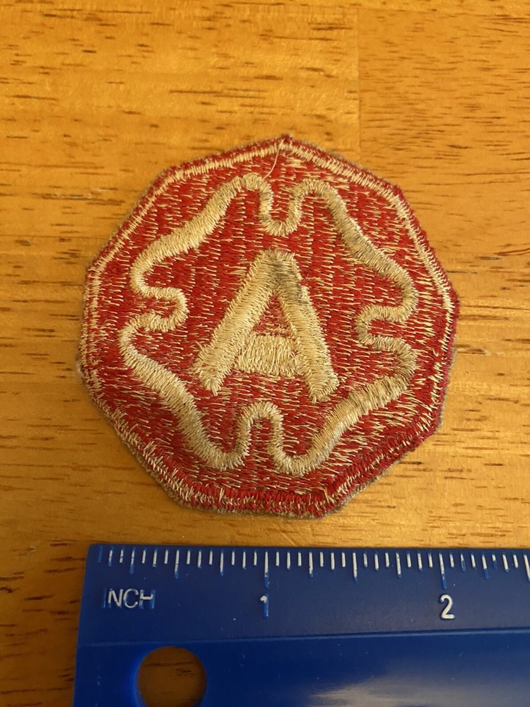 US Army 9th Army White A Patch INV3907