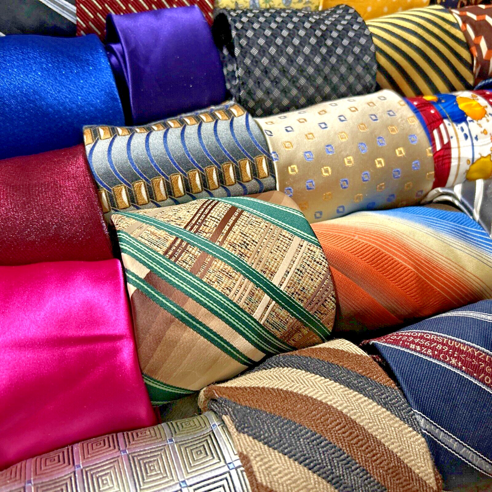 40 Pc Neckties Mix Lot Wear Quilting Craft Cutter Wholesale Tie Lots