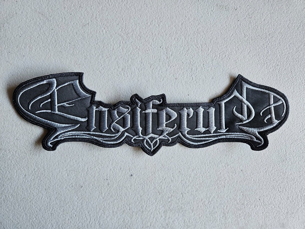 ENSIFERUM, SEW ON SILVER EMBROIDERED LARGE BACK PATCH