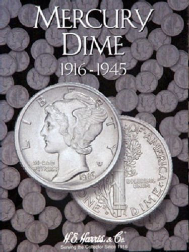 H.E. Harris - Mercury Dimes Folder 1916-1945