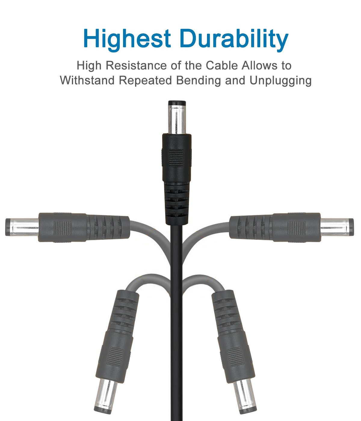 Dc Power Extension Cable,5.5Mm X 2.1Mm 12V Extension Cord 6FT Security Camera Ca