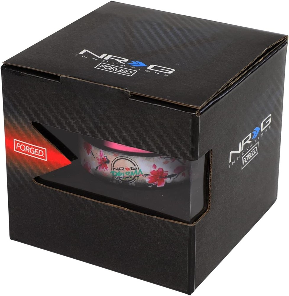 NRG 2.0 Steering Wheel Quick Release 6 Bolt - Pink / Sakura Ring