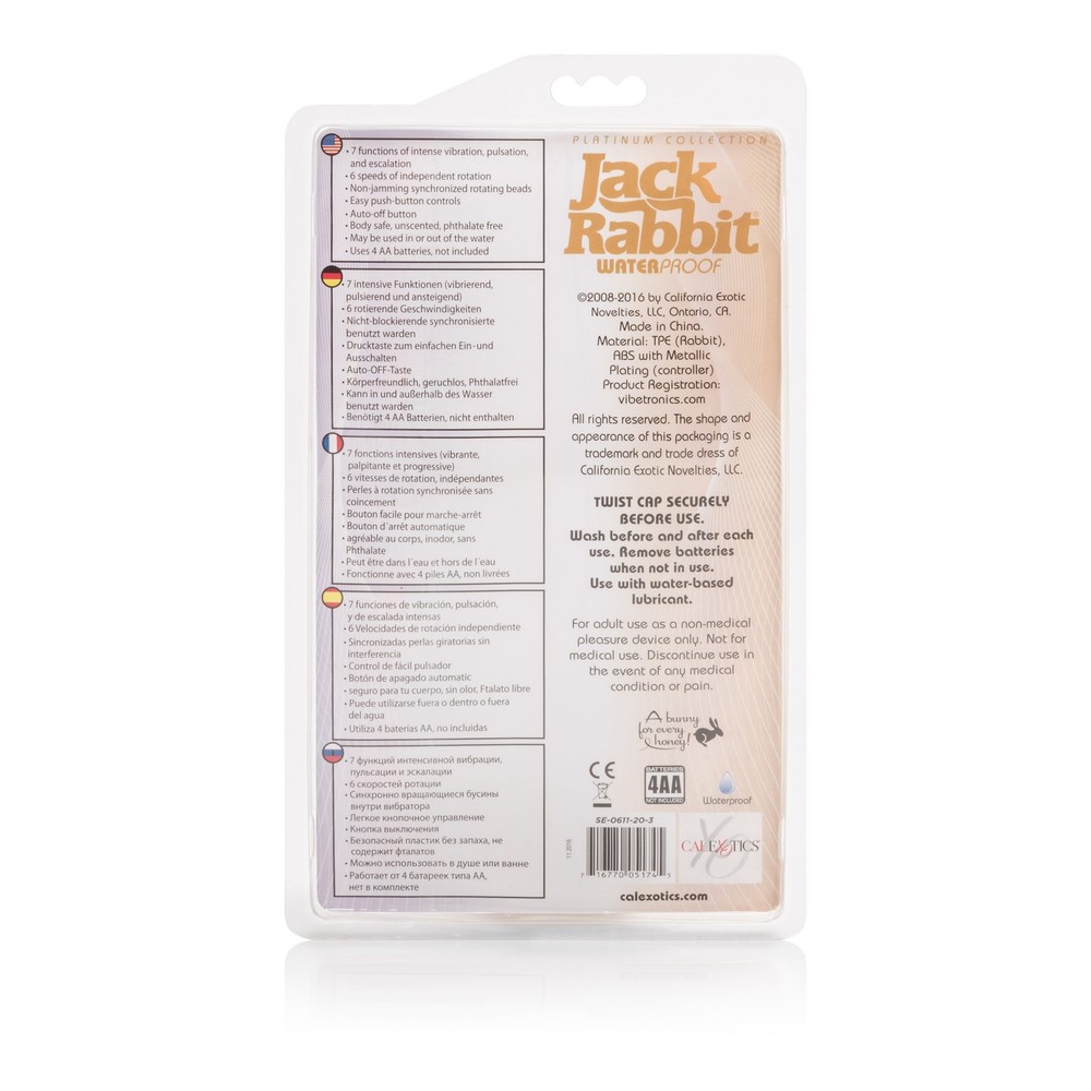 Calexotics Platinum Jack Rabbit Vibrator Hp-Se0611203