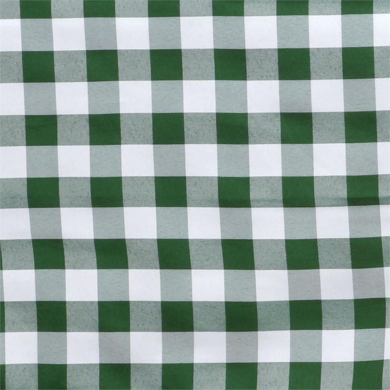 Green White Buffalo Plaid 70" ROUND Polyester Tablecloth Picnic Events Linens