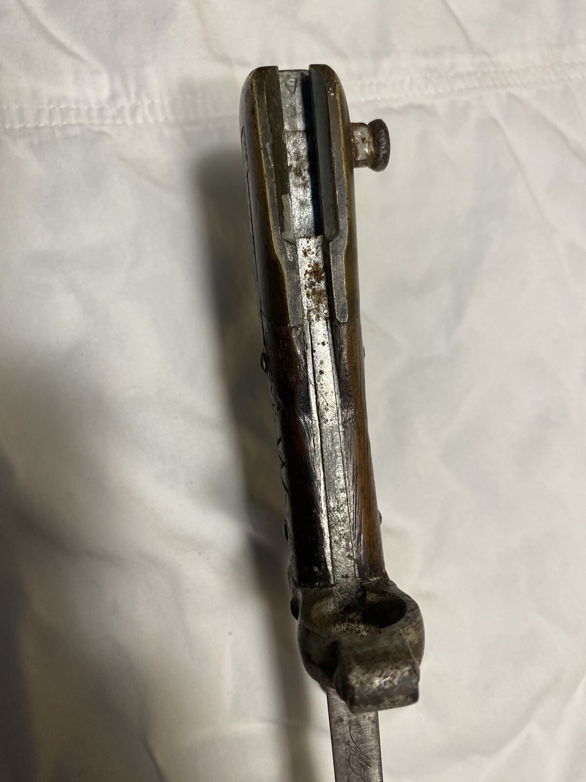 French Gras Bayonet Scabbard St Etienne 1875 Colonial Navy Anchor