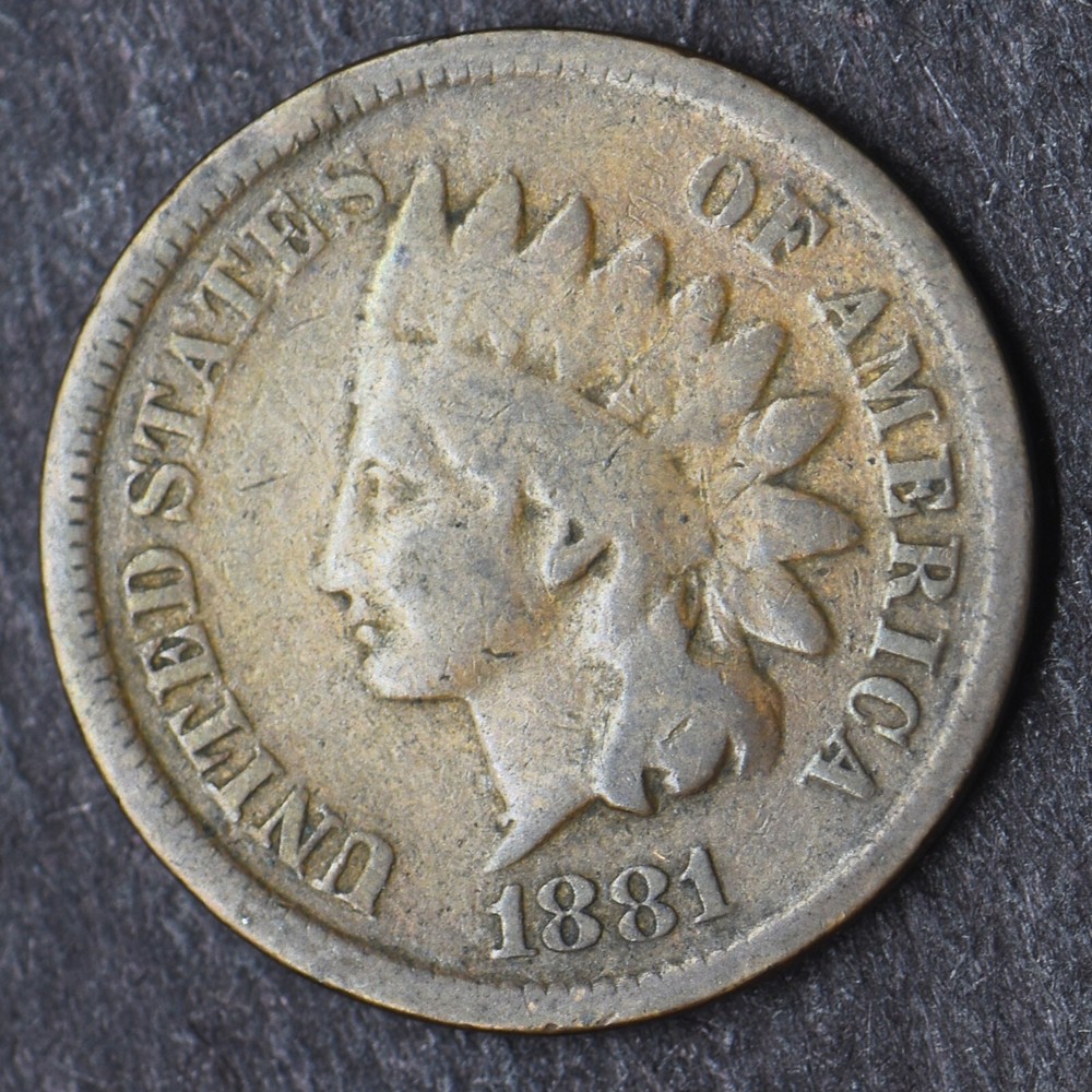 1881 Indian Head Cent 1C- COINGIANTS -