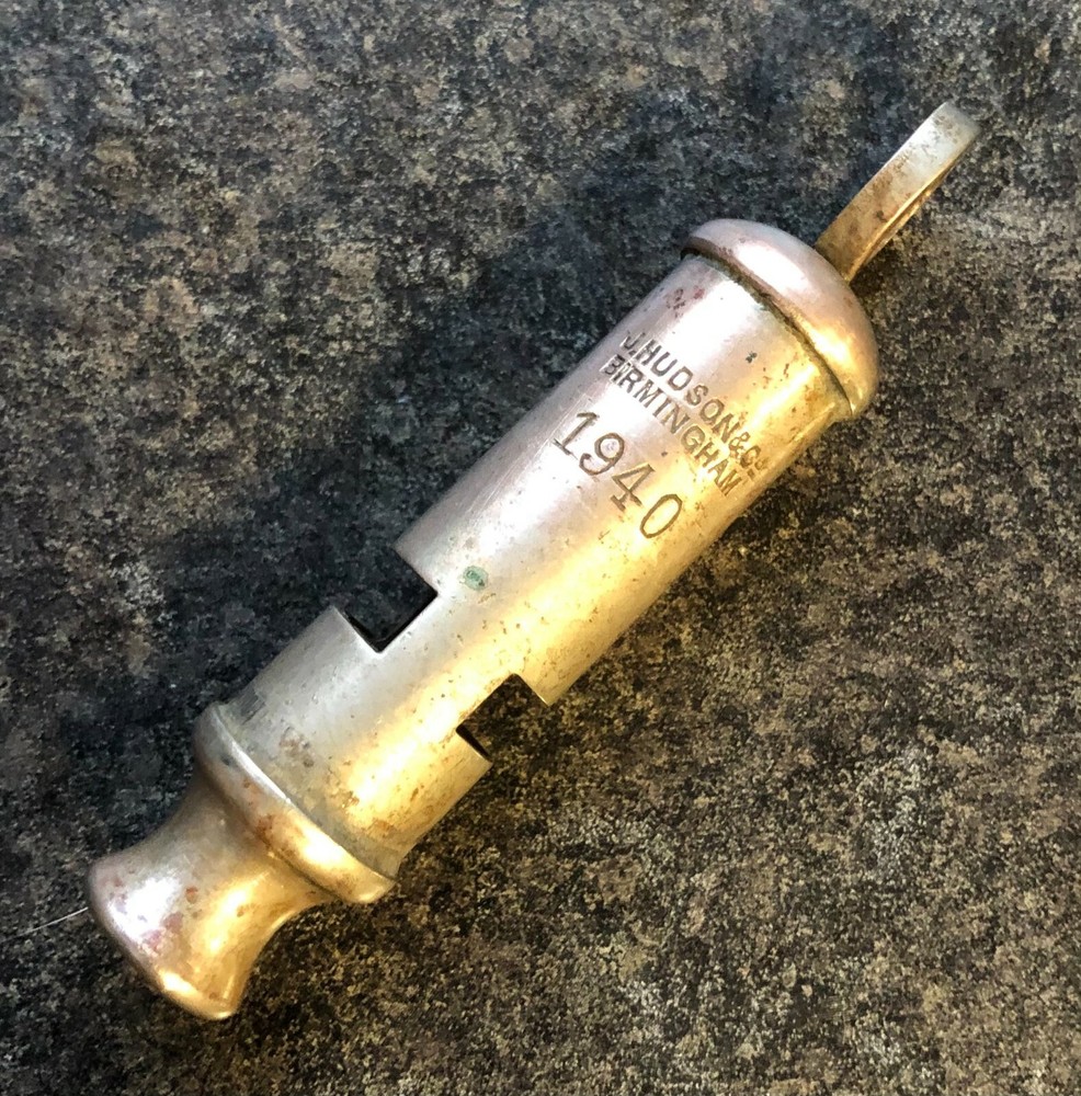 Vintage 1940  General Service Whistle  J.Hudson & Co  Birmingham WW2 issue