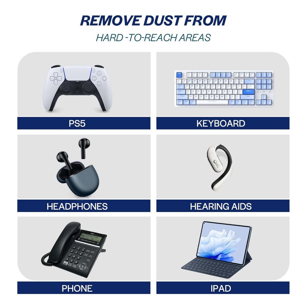 Compressed Canned Air Duster for Computer - Disposable Electronic Keyboard Cl...