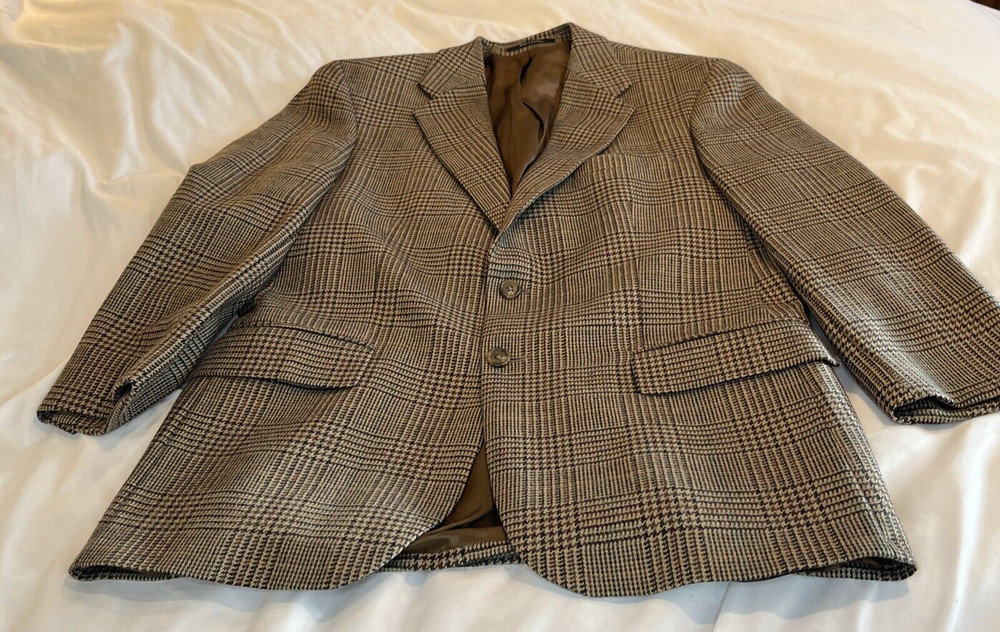 Chaps Ralph Lauren 42R Brown 2 Button Jacket Blazer