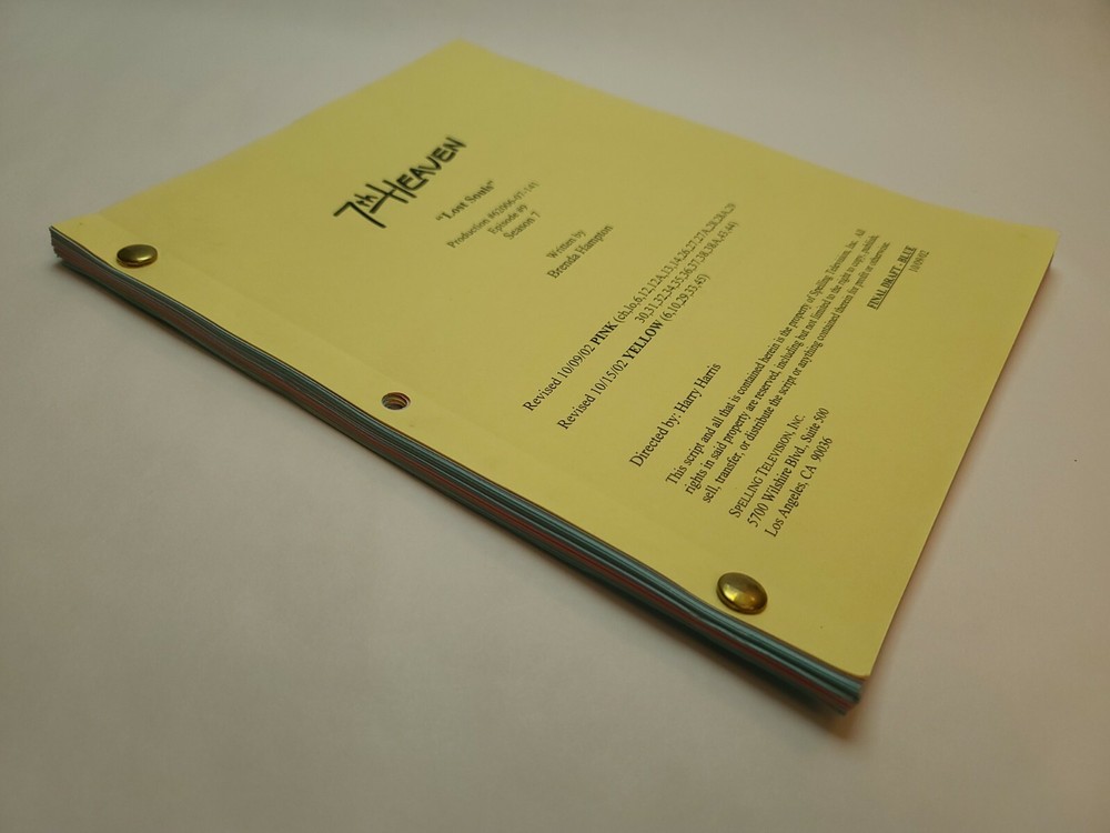7TH HEAVEN / Brenda Hampton 2002 TV Script, Mackenzie Rosman "Lost Souls"