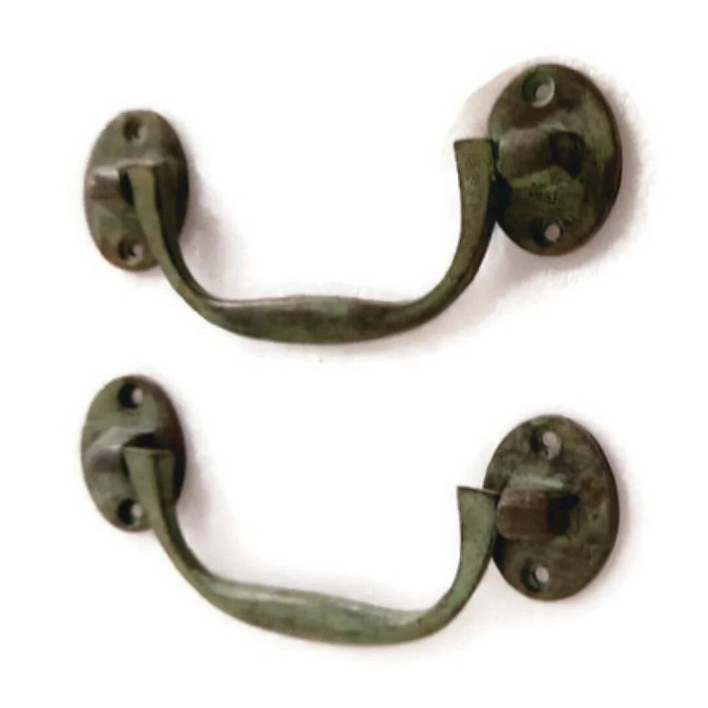 2 solid brass 5 " inches medium sea chest Box Handle 12.5 cm heavy strong Pulls