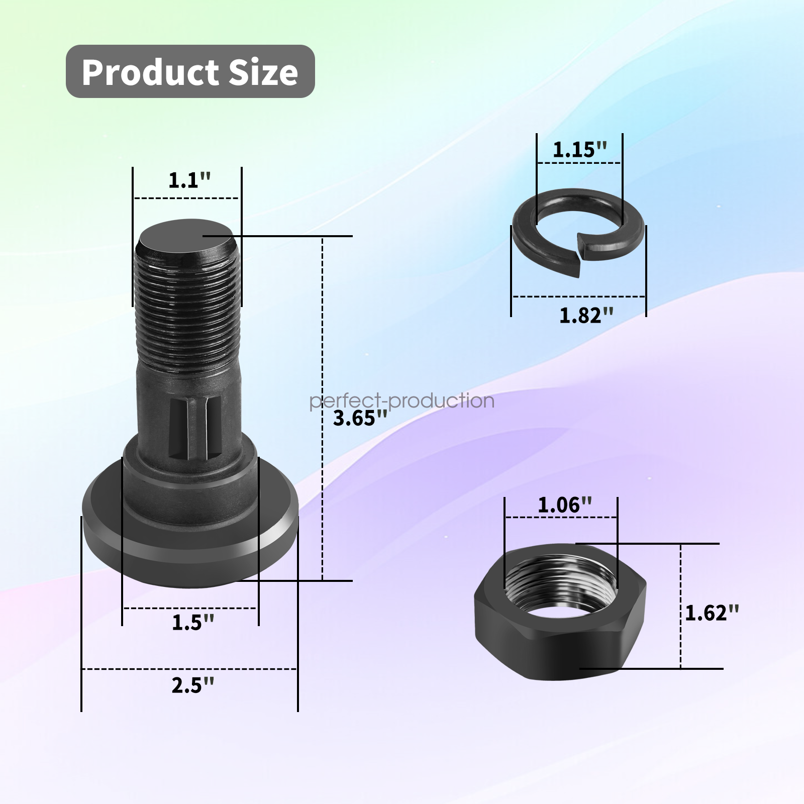 For Bush Hog Rotary Cutter Blade Bolt Kit Code 63607 7919, 252BH, 20322