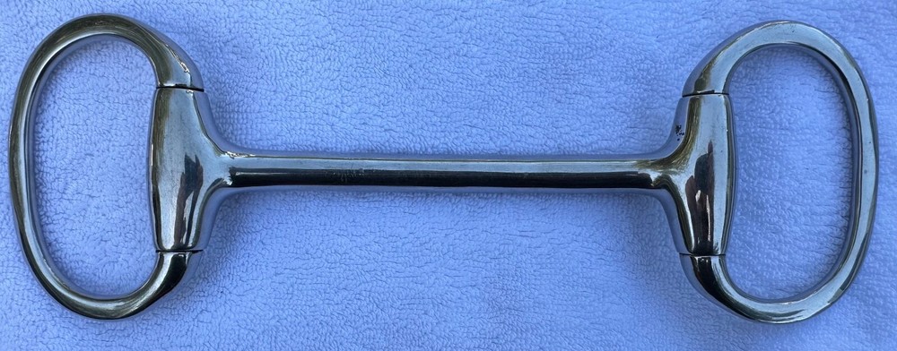 CARLYLE Curved Mullen Eggbutt Snaffle Bit 4.5" EUC+++