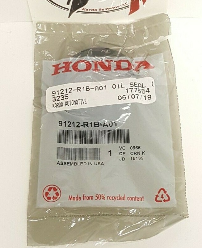 91212-R1B-A01 OEM HONDA K-SERIES TIMING COVER MAIN FRONT CRANK SEAL K20 K24 K23