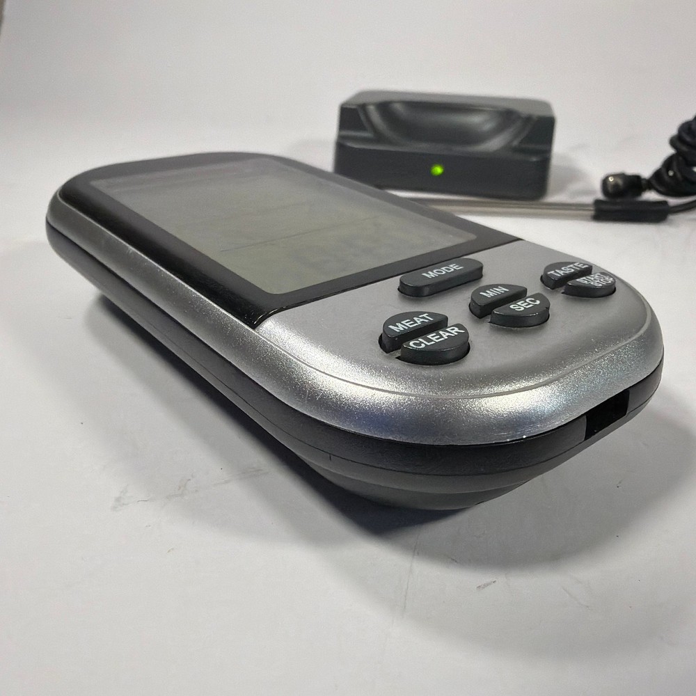 Wireless Remote Grill Meat Thermometer with Base and Probe Tested Working