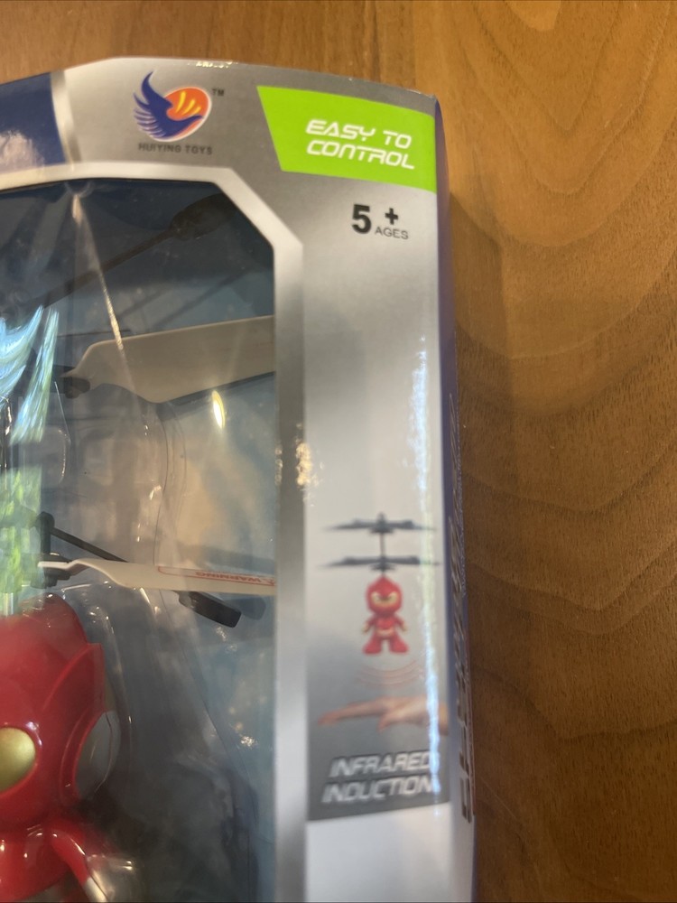 Flying Spaceman Helicopter Toy Drone Infrared Induction Sensor controlled RED ✨