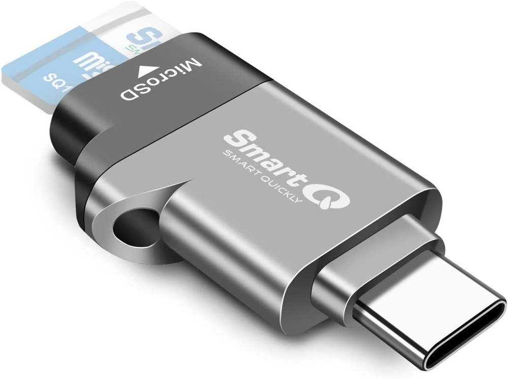 C356 Type-C MicroSD Card Reader with USB 3.0 Super Speed Midnight Grey