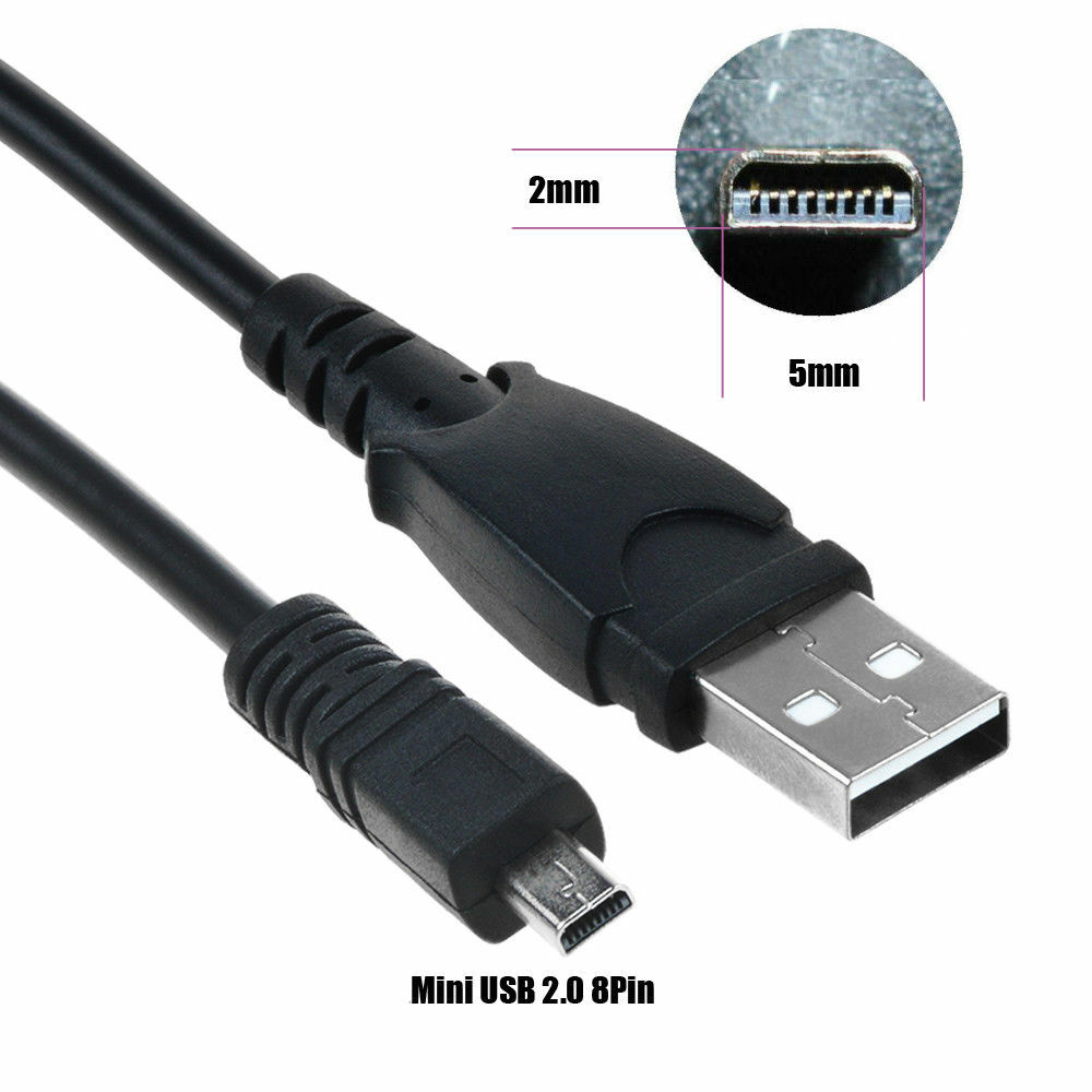 USB DC Power Charger Data SYNC Cable Cord Lead for Olympus camera VR-340 VR340