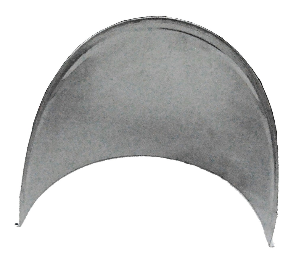 7” Round Headlight Visor Extended Depth Stainless 5-1/8” Deep Visor UP#10531