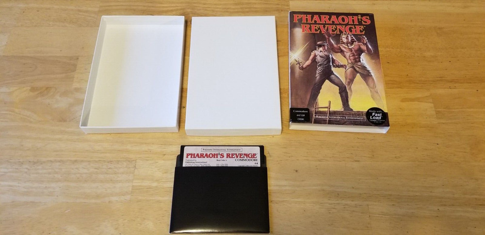Pharaoh's Revenge Commodore 64 C64 Game in Box Tested