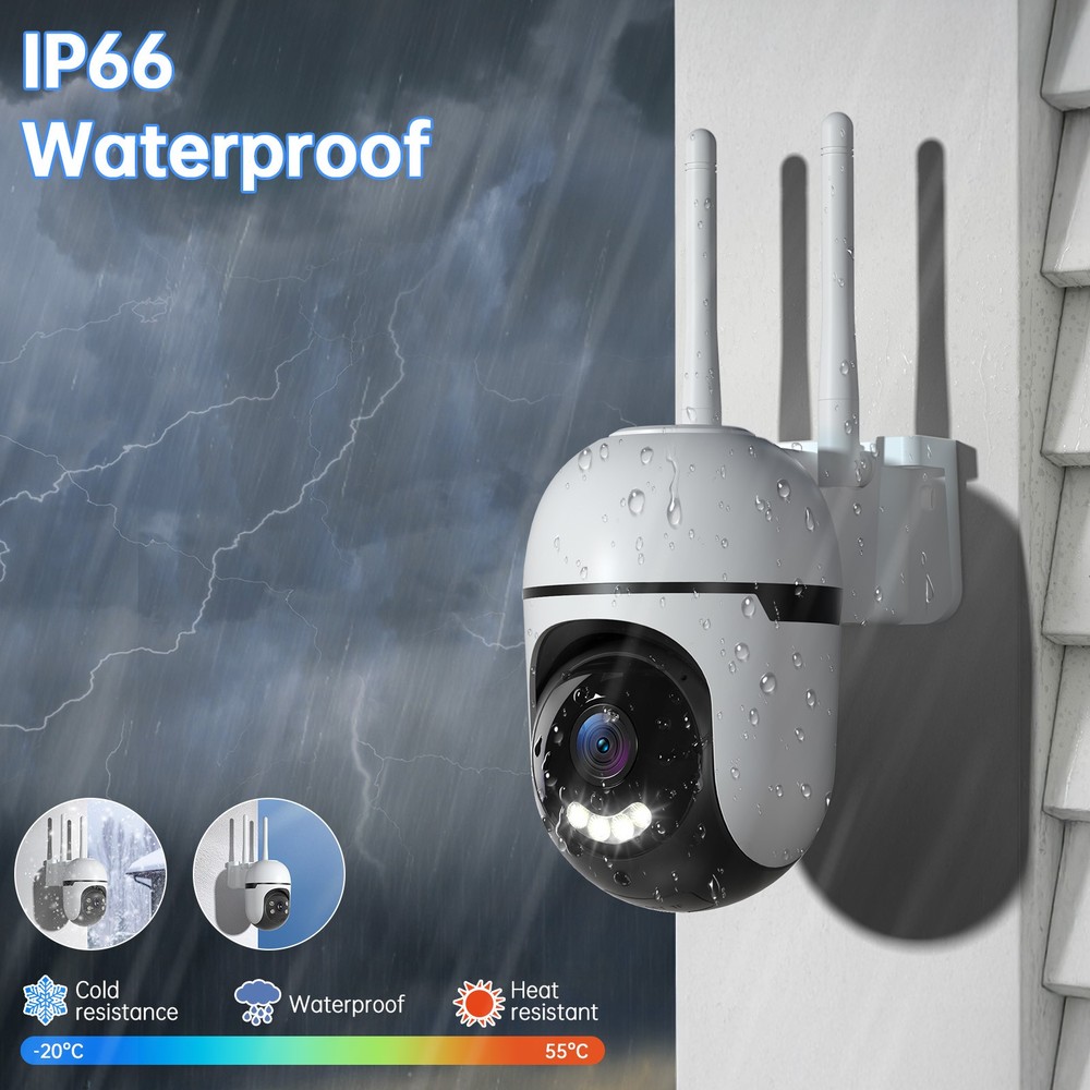5G WiFi outdoor security camera, 2K home security camera, motion detection, IP66