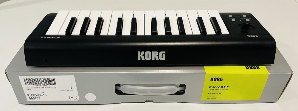 KORG microKEY-25 USB Powered MIDI Keyboard Controller + USB Cable (Not Wireless)