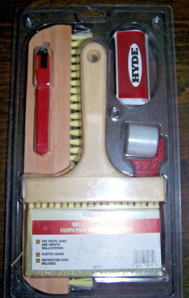 Hyde WALLCOVERING TOOL KIT - 5 pieces & instruc.- NEW!