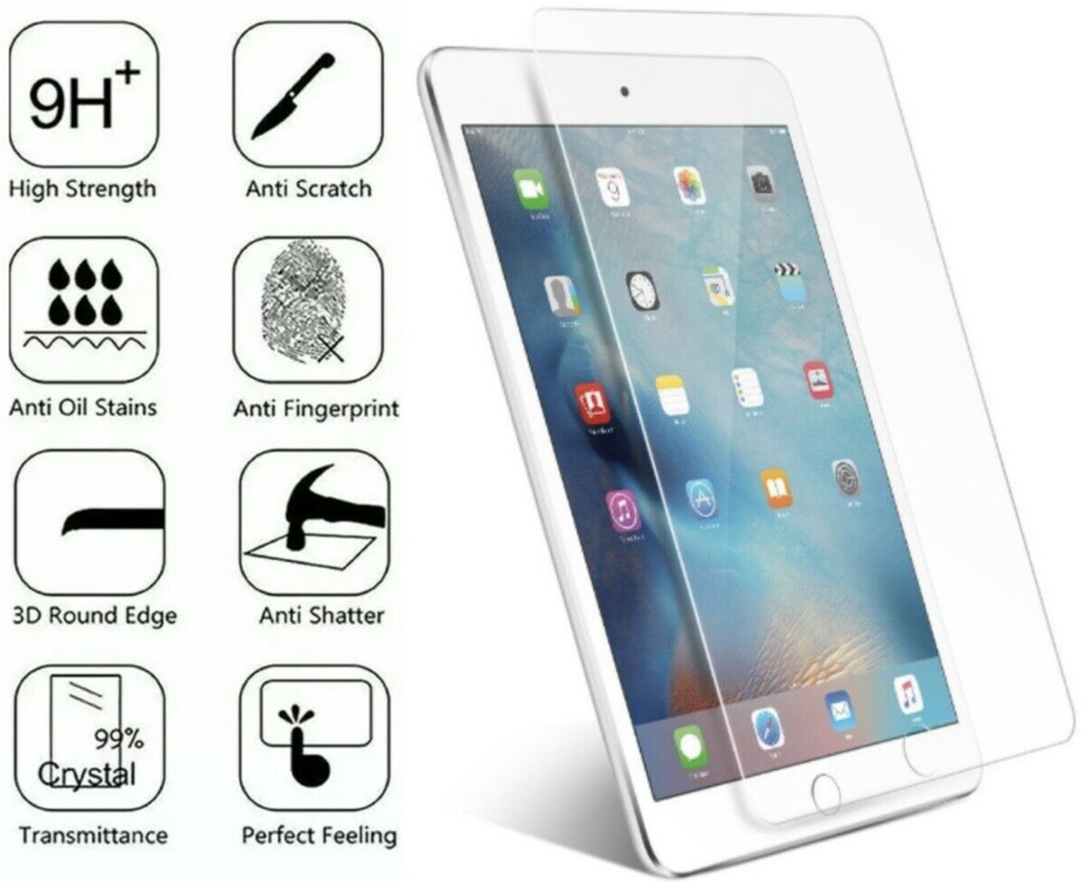 Premium Tempered Glass Screen Protector For Apple iPad 6th Generation 9.7" 2018