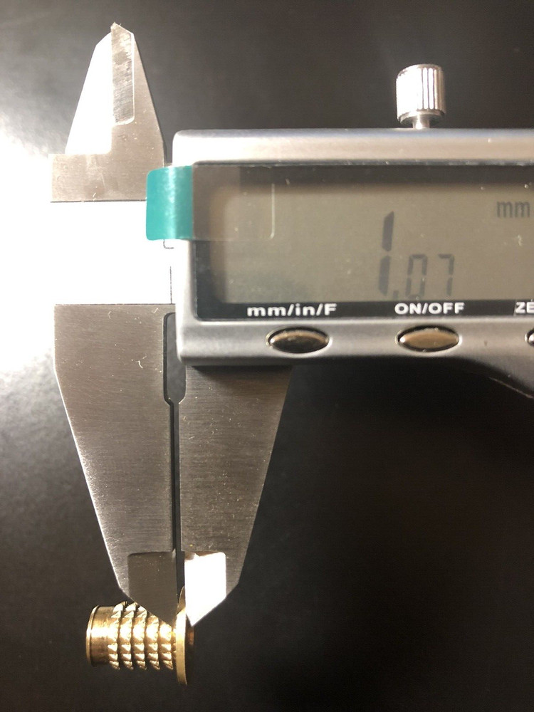 20 pcs Multicert Threaded Barbed Insert M6 Brass by Tappex (Plastic, Press in)