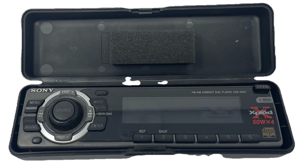 Sony Xplod CDX-4005 Replacement Faceplate w/ Case OEM
