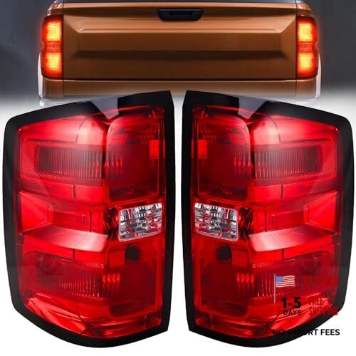 Tail Light Assembly Compatible with 2014 2015 For 2014-2019 Chevy Silverado