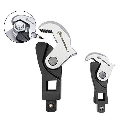 Powerbuilt 2 Piece Spring-Loaded Crowfoot Wrench Set, Assorted Styles