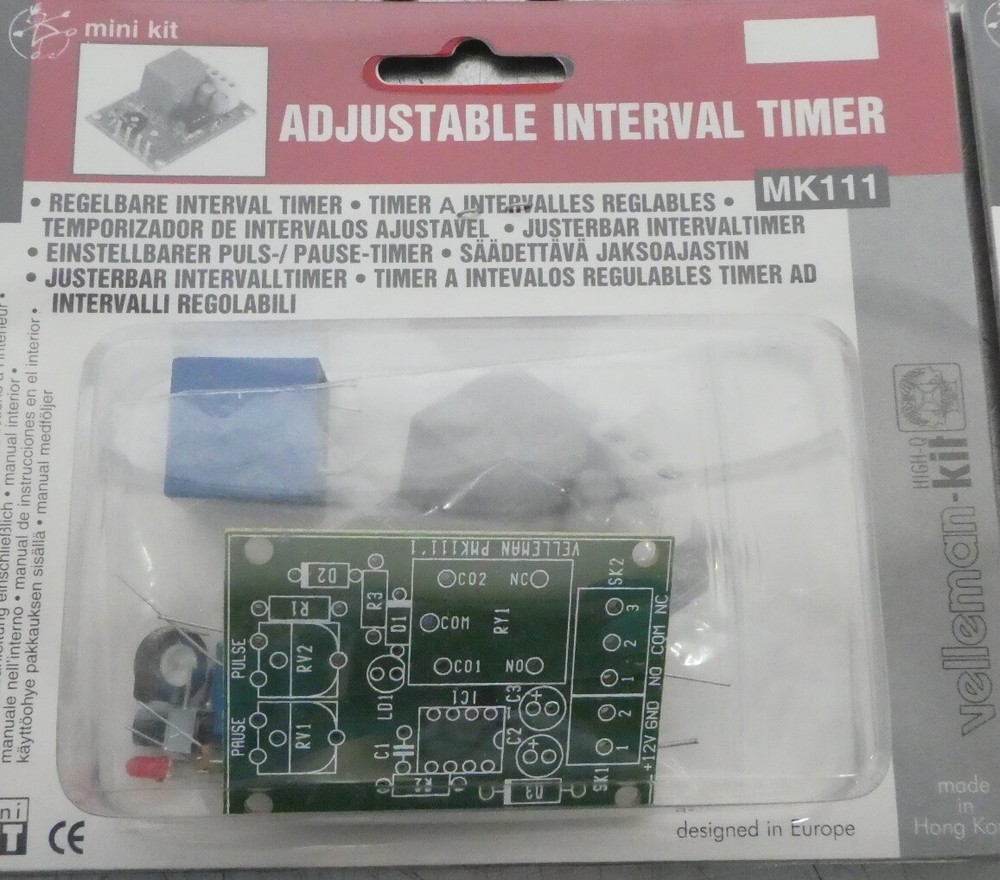R174506 (4) Velleman-Kit MK111 - Interval Timer Electronic Kit
